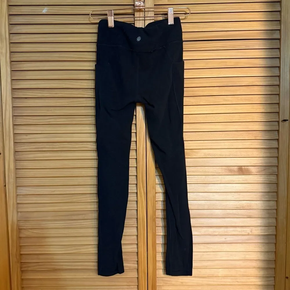 Athleta Girl Black High-Rise Leggings size 12